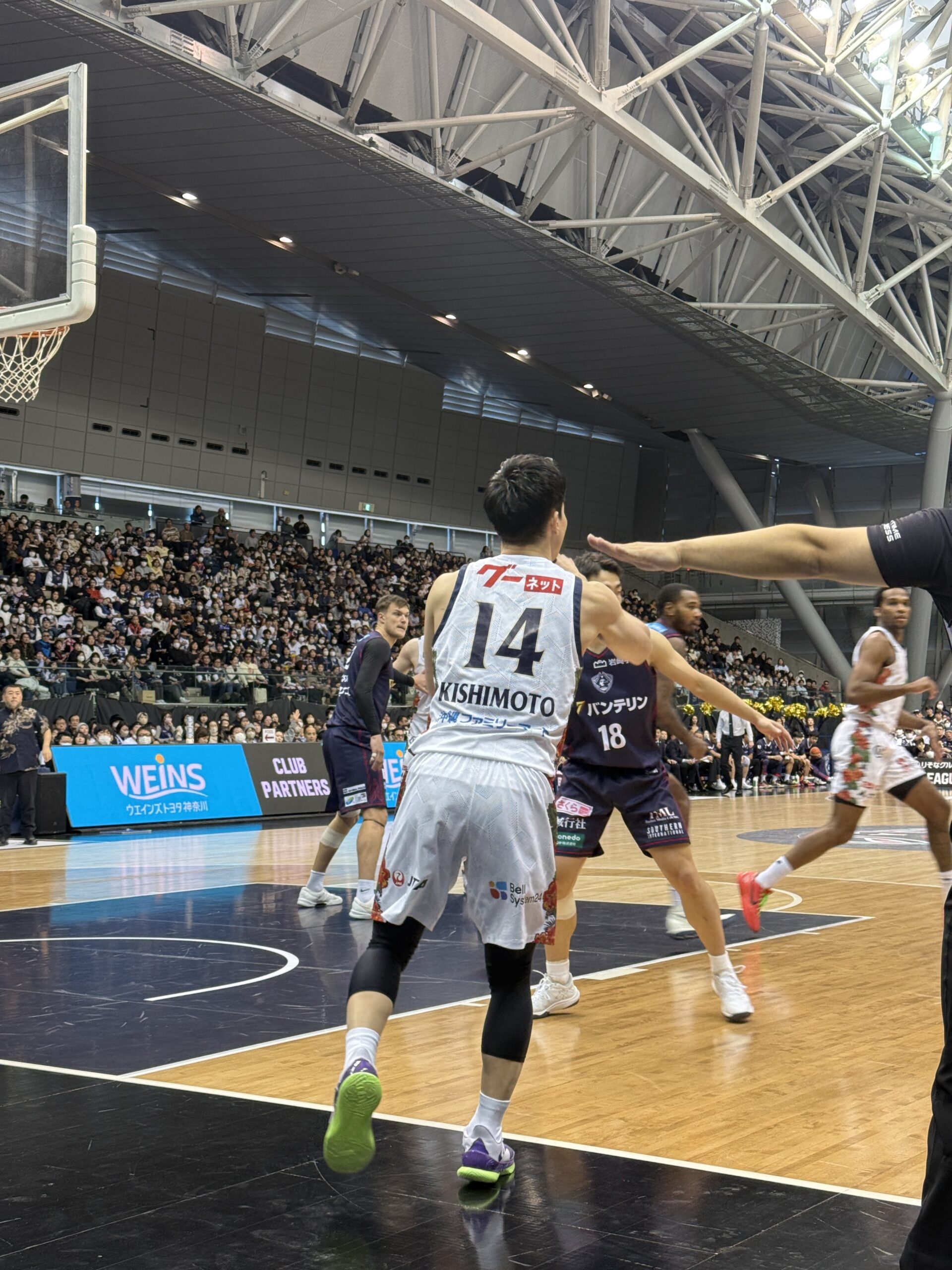 バスケの試合の写真